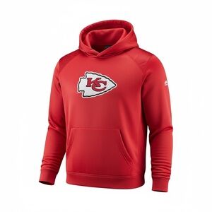 Kansas‎ City Chiefs Men’s L Red Majestic Therma Base Fleece Hoodie